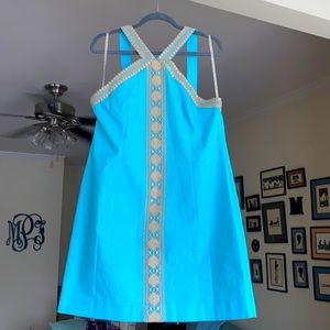 NWT Aquamarine halter-style dress